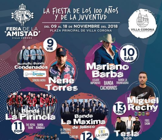 Programa de eventos musicales – Feria de la amistad 2018