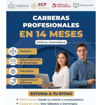 Invitan a cursar Preparatoria Virtual y Licenciaturas en línea con validez oficial
