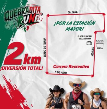 Quebradita Run 2026: recorrido de 2 kilómetros, música y diversión para toda la familia en Villa Corona